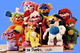 s/ Popples plush character with tag